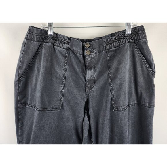 Lularoe Jeans Womens 34 Black Wide Leg Tapered Joggers L-162152 (36x28) - Picture 2 of 9